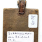 RUSSIAN SMALL BRONZE TRAVELER'S ICON of VIRGIN OF THE SIGN 18h CENTURY antique