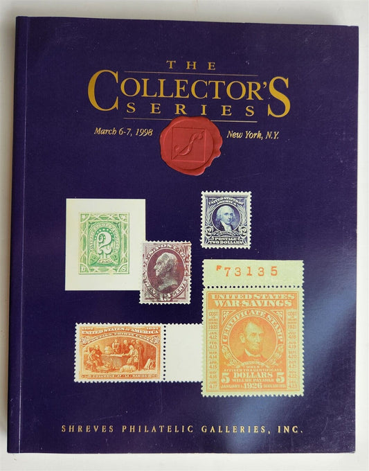 PHILATELIC SHREVES AUCTION CATALOG STAMPS 1998