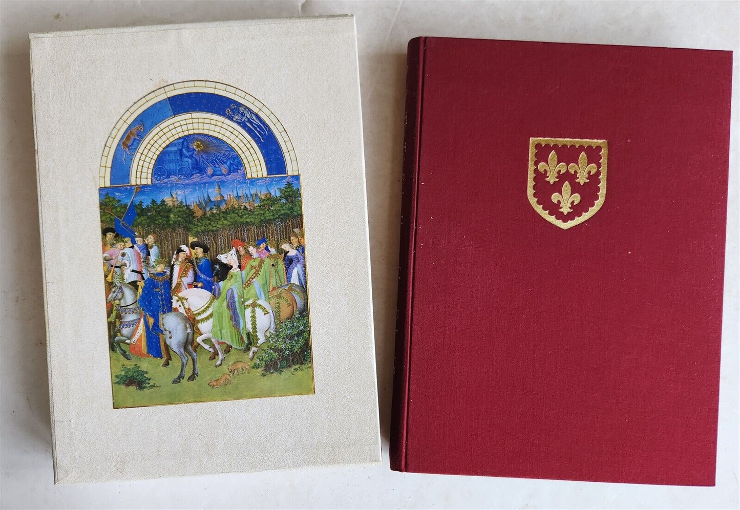 1969 The Tres Riches Heures of Jean Duke of Berry antique ILLUSTRATED FOLIO