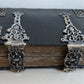1754 GERMAN DEVOTIONAL BOOK antique BINDING w/ STUNNING SILVER FITTINGS