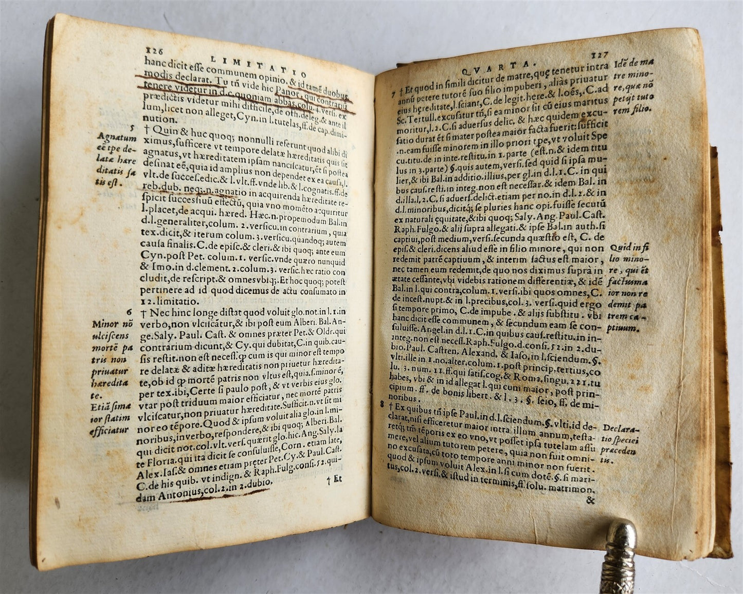 1546 Andre TIRAQUEAU Regii in senatu antique VELLUM BOUND