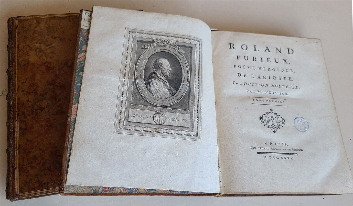 1775-83 ORLANDO FURIOSO by LODOVICO ARIOSTO 4 VOLUMES antique ILLUSTRATED POETRY