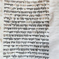 TORAH SCROLL FRAGMENT MANUSCRIPT on VELLUM antique BIBLE NUMBERS 4:39-15:16