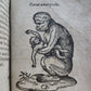 1596-1600 EMBLEMATA antique ILLUSTRATED w/ 270 WOODCUTS PLANTIN VELLUM BINDING