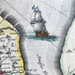 1640 FRIESLAND GRONINGEN NETHERLANDS MAP by WILLEM BLAEU antique AUTHENTIC