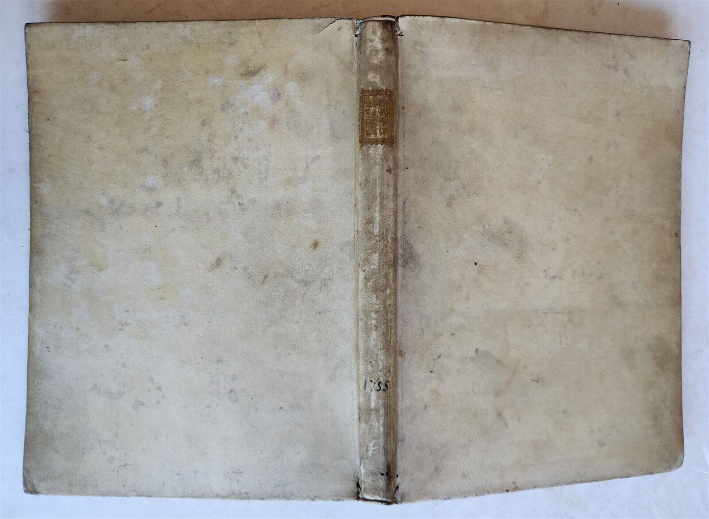 1755 MEMORIE DI SAN LEOPARDO da DOMENICO PANNELLI antique VELLUM BINDING