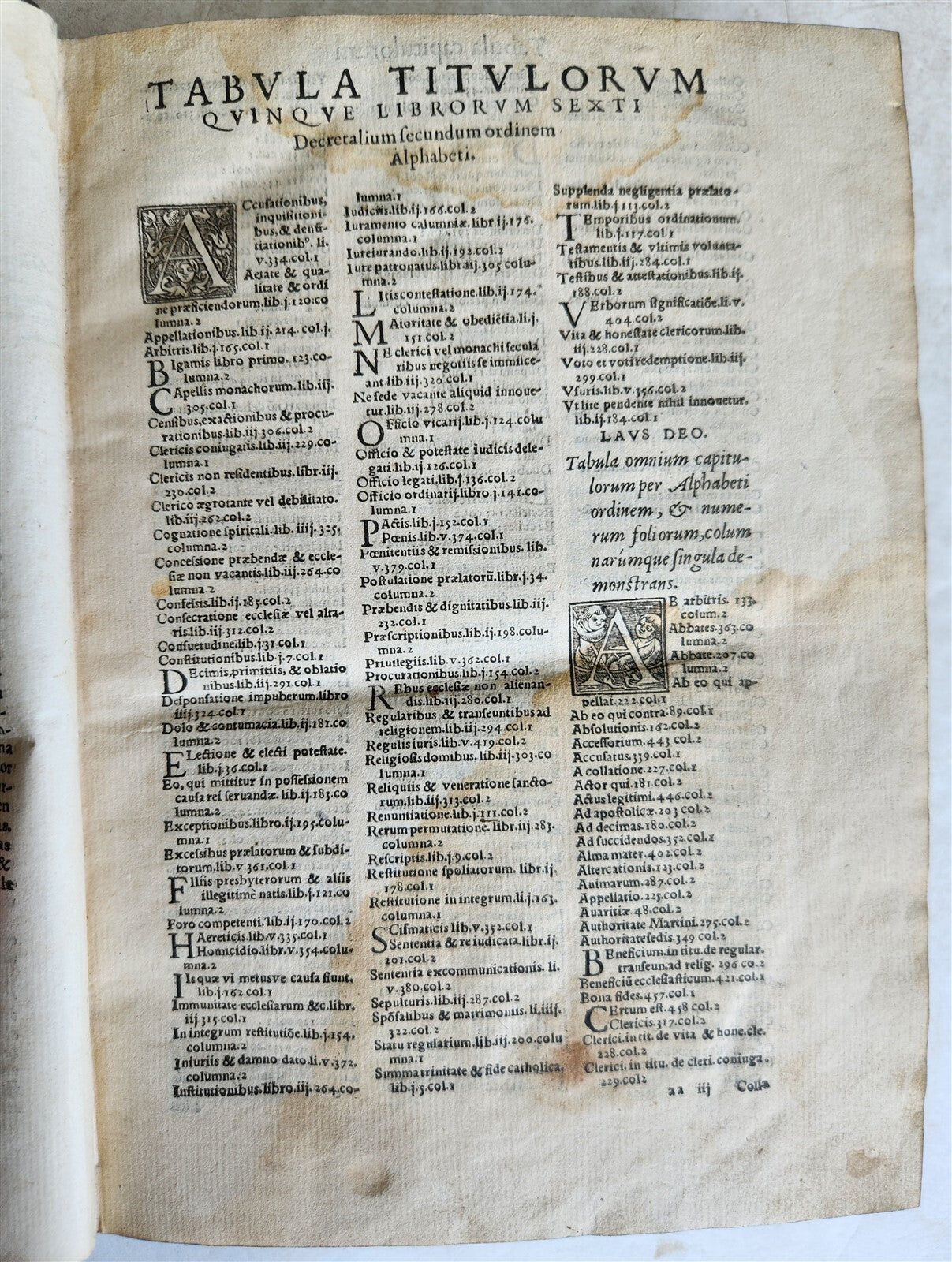 1559 LAW BOOK in LATIN Sextus liber decretalium antique 16th CENTURY