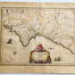 1640 MAP of VALENTIA SPAIN by WILLEM BLAEU antique AUTHENTIC hand colored