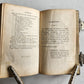 1843 DUTCH CHURCH BOOK antique w/ SILVER EDGES & CLASPS