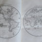 1847 SYSTEM of UNIVERSAL GEOGRAPHY by S. WALKER Vol.I antique ILLUSTRATED FOLIO