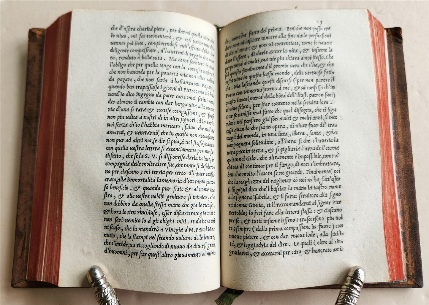 1545 ALDINE PRESS LETTERE VOLGARI by Paulus Manutius antique 16th CENTURY
