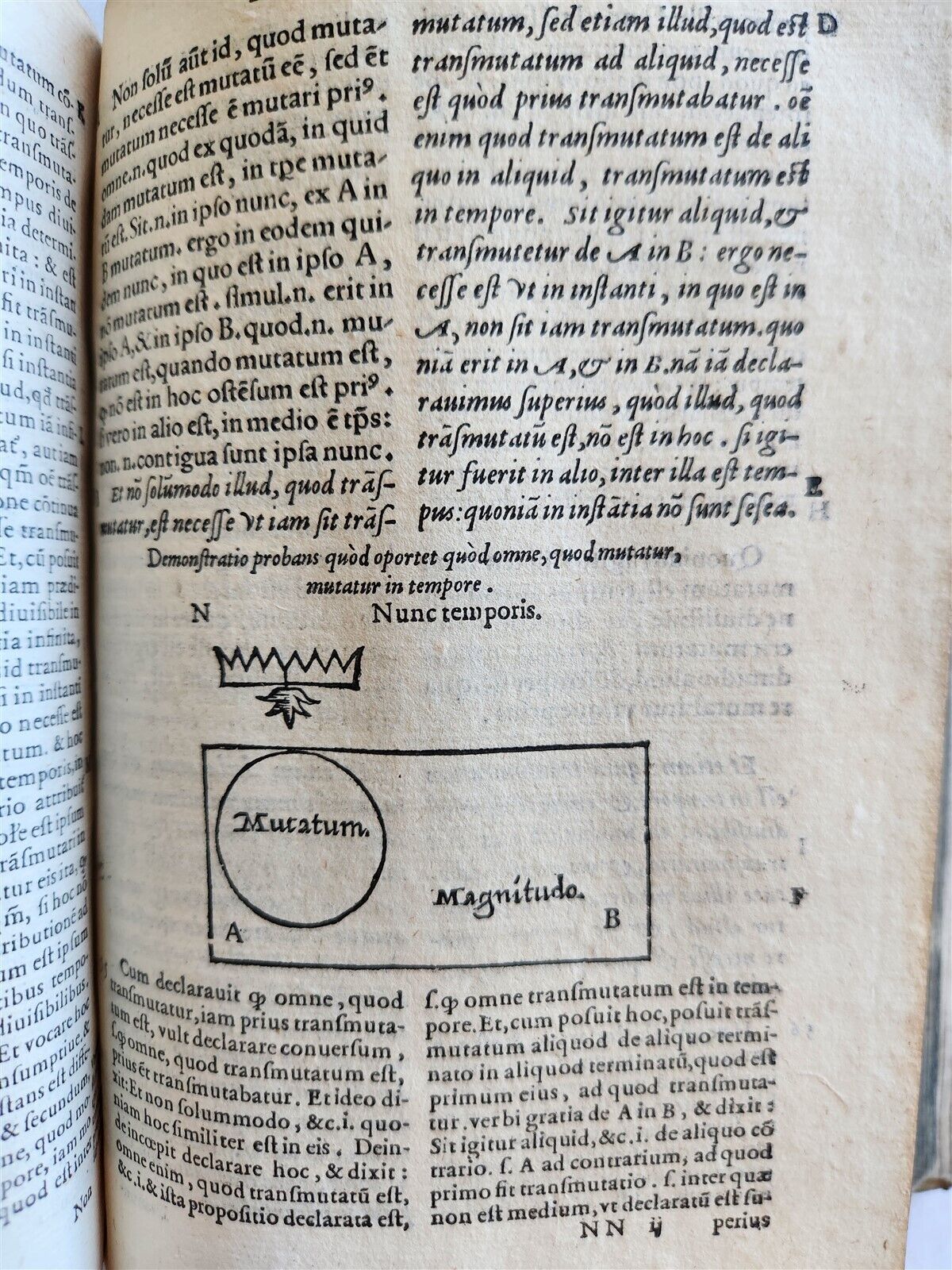1574 ARISTOTLE ILLUSTRATED DE PHYSICO AUDITU COMMENTARY 16 cent. VELLUM antique