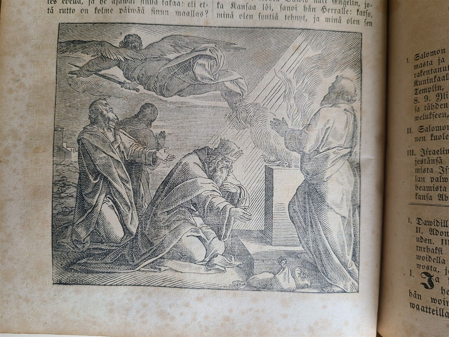 1853 BIBLE FINNISH LANGUAGE antique ILLUSTRATED Biblia Se on Koko Pyhä Raamattu