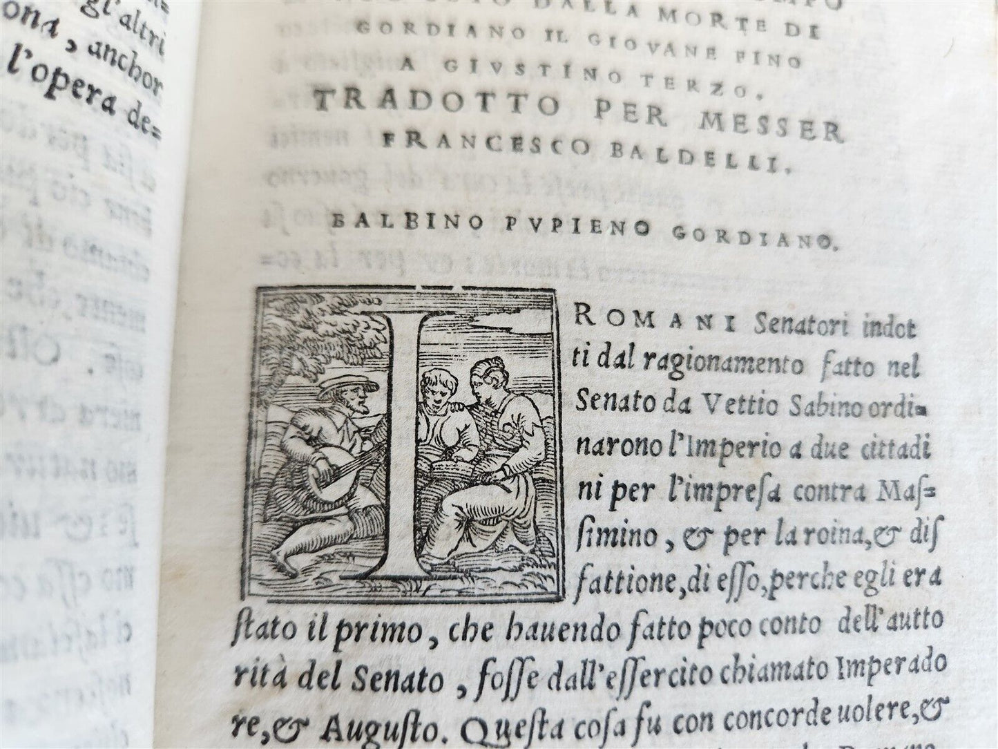 1549 COMPENDIO DEL'HISTORIA ROMANA di POMPONIO LETO antique VELLUM ROMAN HISTORY