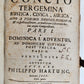 1700 CONCIO TERGEMINA by PHILIPO HARTUNG antique PIGSKIN BINDING