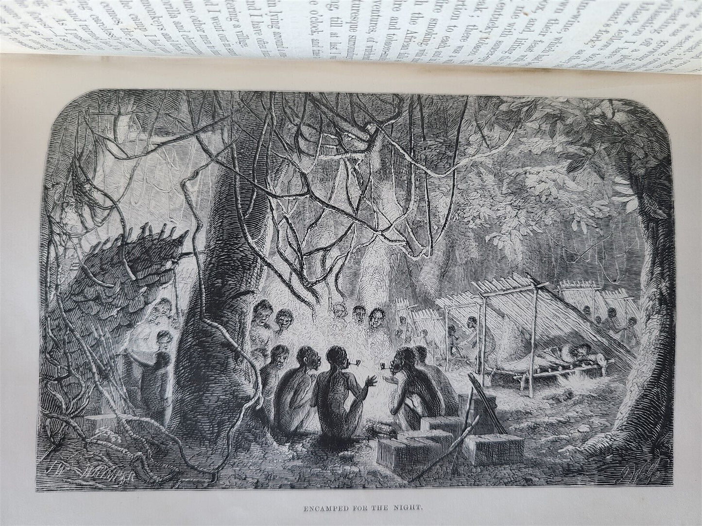 1861 EXPLORATIONS ADVENTURES in EQUATORIAL AFRICA by Chaillu illustrated antique