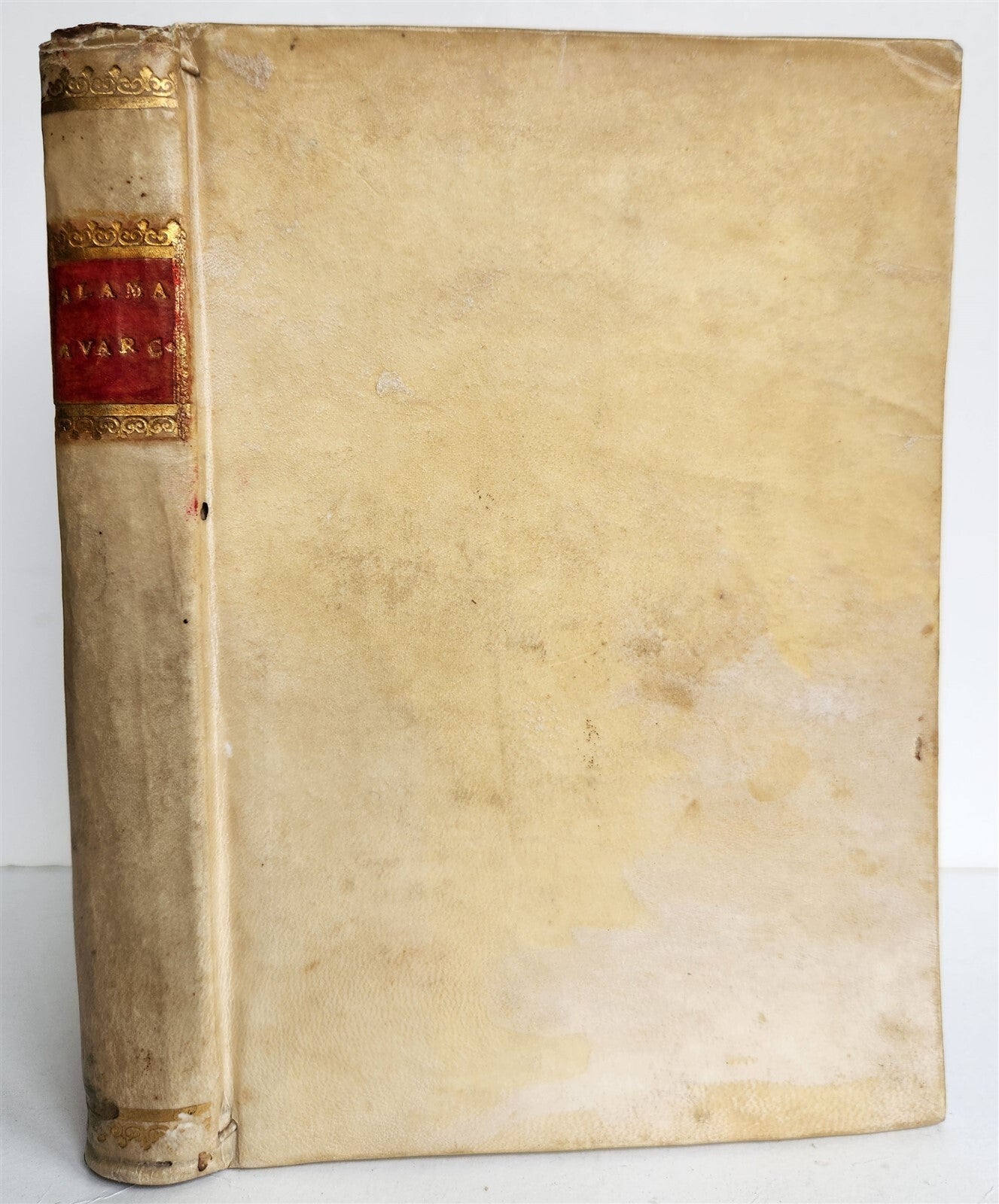 1570 La Avarchide del s. Luigi Alamanni POETRY antique VELLUM BOUND 16th CENTURY
