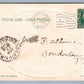 ATLANTIC CITY NJ BATHING SCENE ANTIQUE POSTCARD w/ SHELL BORDER by LANGSDORF