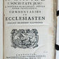 1725 COMMENTARIUS in ECCLESIASTEN PIGSKIN BOUND FOLIO w/ CLASPS antique
