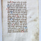 15th CENTURY VELLUM MANUSCRIPT LEAF from BOOK of PSALMS antique