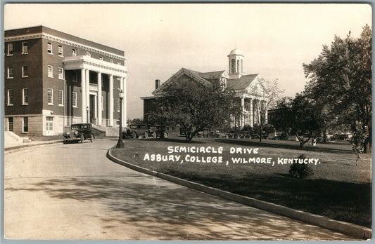 WILMORE KY ASBURY COLLEGE ANTIQUE REAL PHOTO POSTCARD RPPC