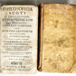 1690 PHILOSOPHIA SCOTI 4 VOLUMES antique VELLUM BOUND