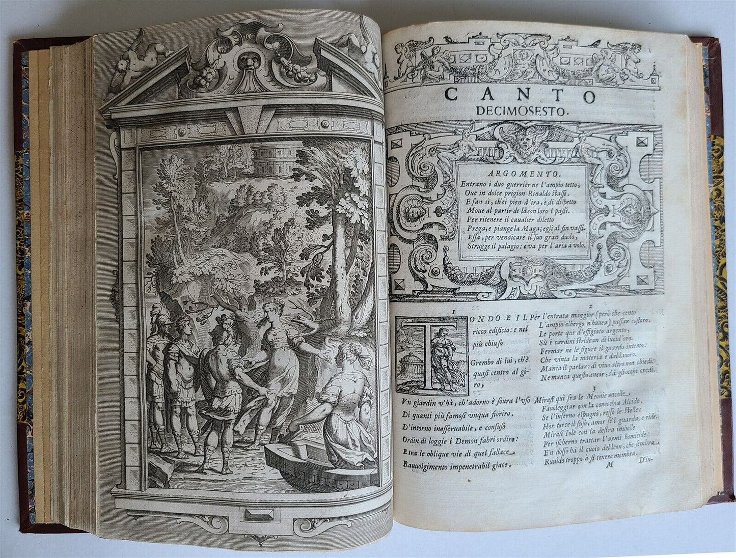 1617 TORQUATO TASSO La Gerusalemme liberata AMAZINGLY ILLUSTRATED antique FOLIO