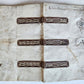 16th-17th CENTURY LARGE FOLIO BINDING antique VELLUM 10 by 17 inches