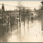 PIQUA OH NORTH WAYNE STREET FLOOD SCENE ANTIQUE REAL PHOTO POSTCARD RPPC