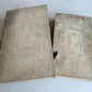 1719 MYSTICA CIVITAS DEI 3 PIGSKIN BOUND FOLIOS antique