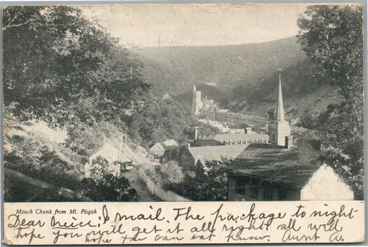 MAUCH CHUNK PHILADELPHIA PA ANTIQUE POSTCARD