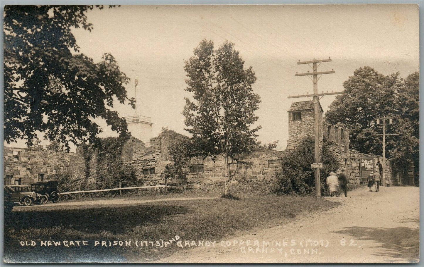 GRANBY CT COPPER MINES NEW GATE PRISON ANTIQUE REA,L PHOTO POSTCARD RPPC