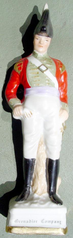 MILITARY OFFICER ANTIQUE FRENCH PORCELAIN STATUE