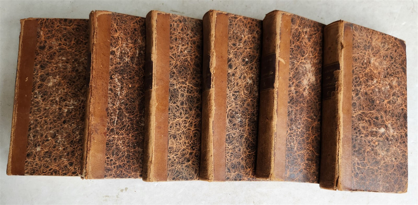 1818 HISTORY of ANIMALS ILLUSTRATED w/ 65 PLATES antique 6 VOLUMES