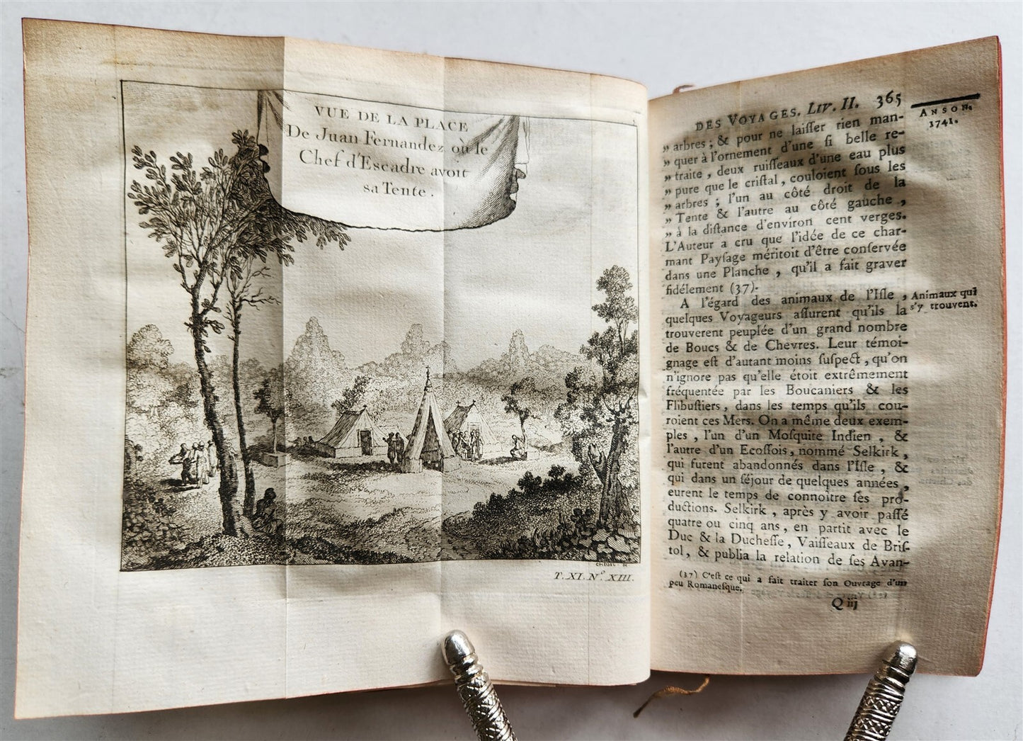 1753 HISTOIRE des VOYAGES antique illustrated S. AMERICA TRAVELS of GEORGE ANSON