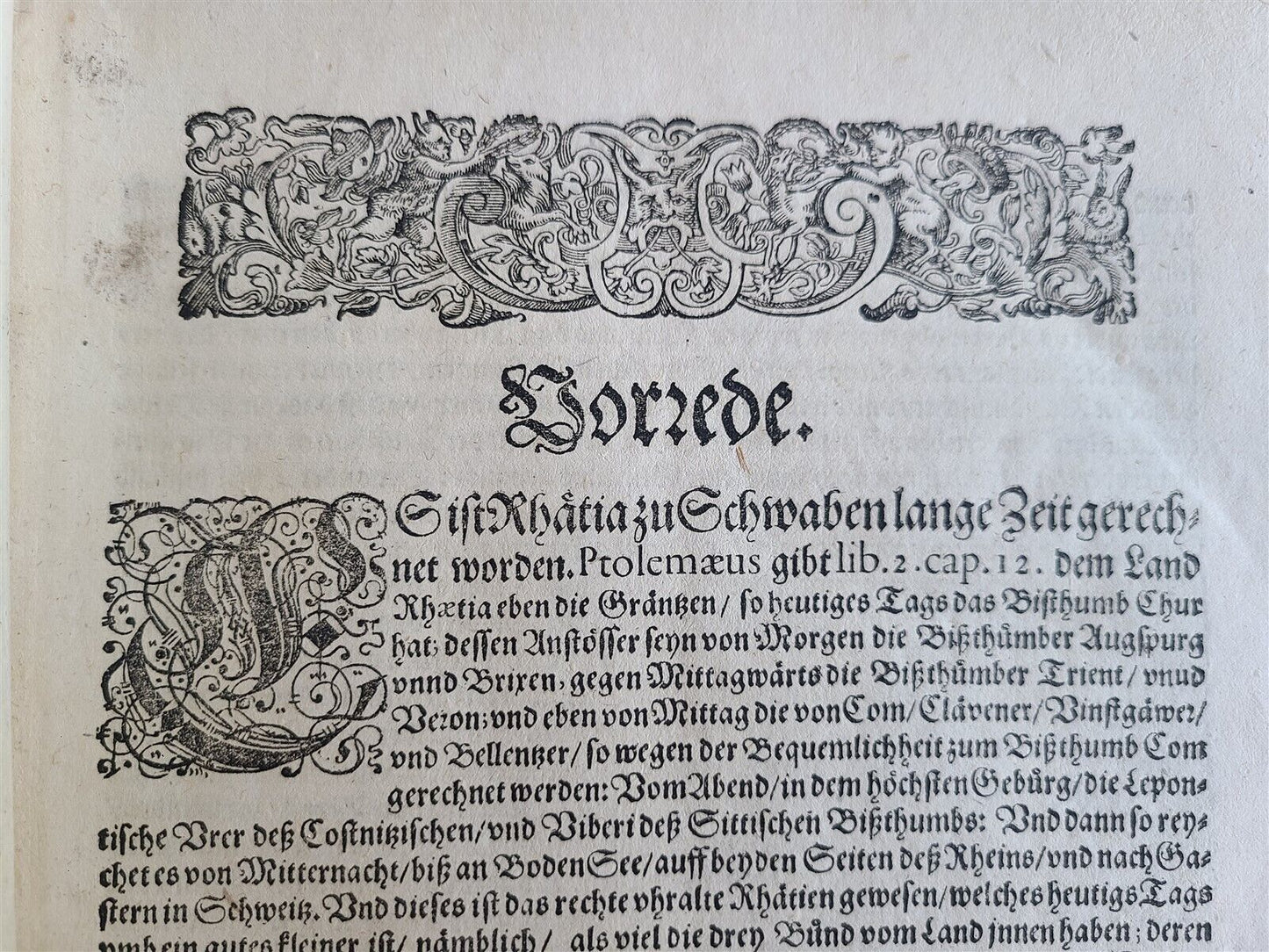 1654 GERMAN HISTORY & GEOGRAPHY of SWABIA antique Adam Gottlob von Moltke crest