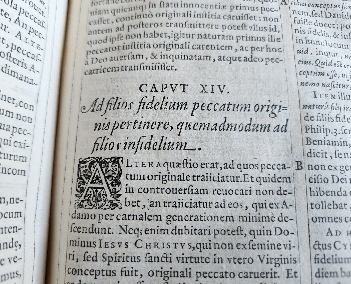 1593 DISPUTATIONES AGAINST HERETICS ROBERTI BELLARMINI antique PIGSKIN FOLIO v.3
