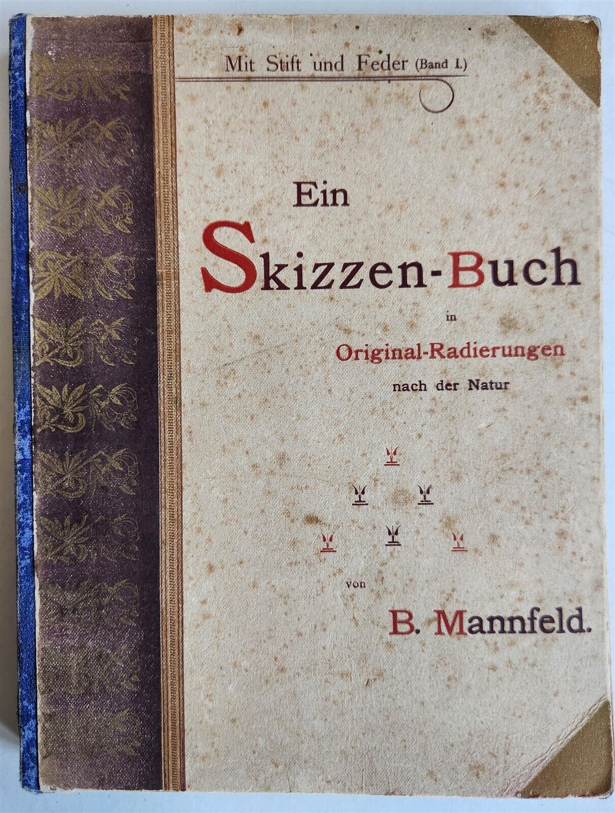 ETCHINGS by B.MANNFELD SIGNED by AUTHOR antique Ein Skizzen-Buch