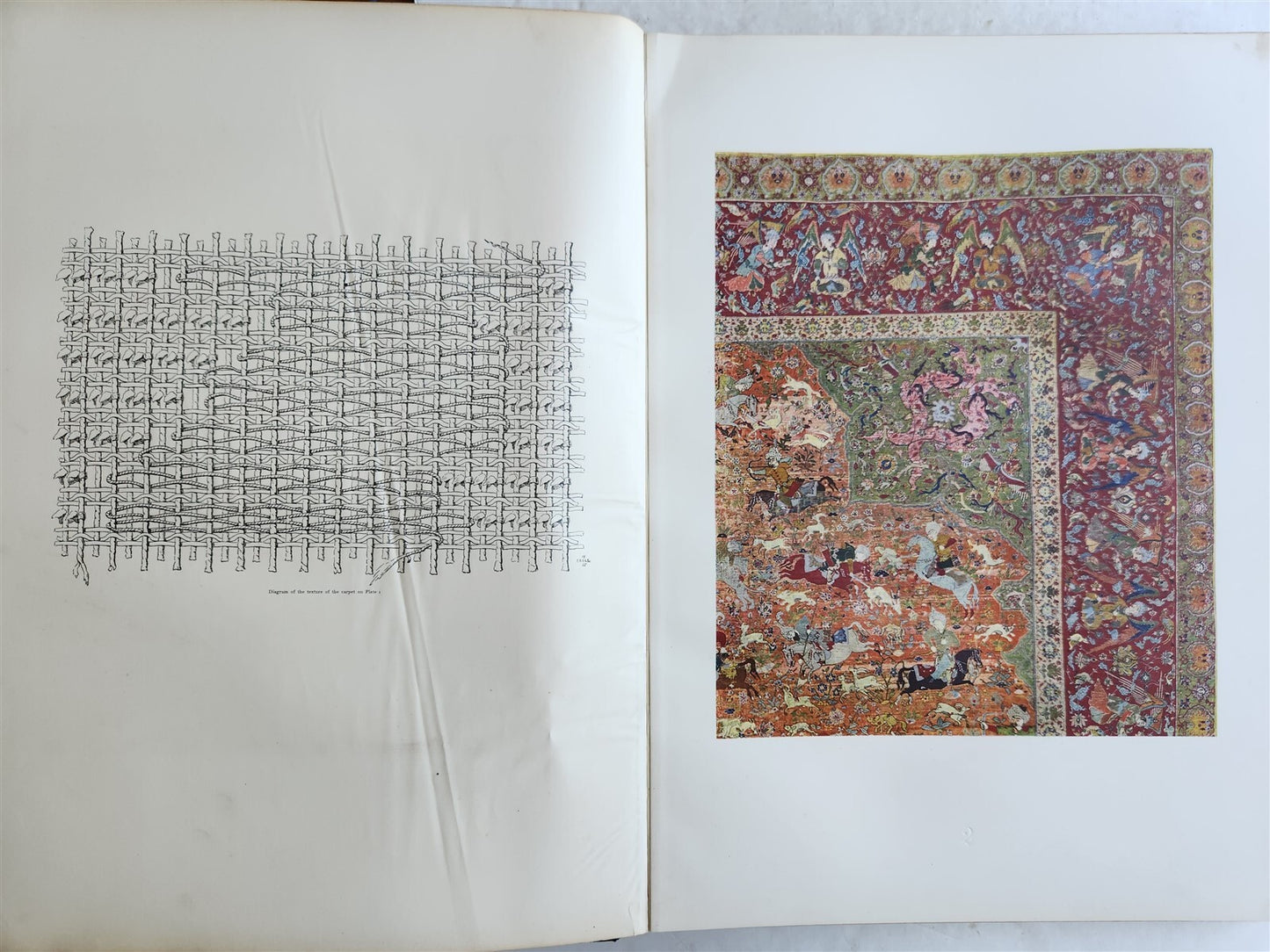 1926 OLD ORIENTAL CARPETS antique ILLUSTRATED FOLIO Austrian Art Industry Museum