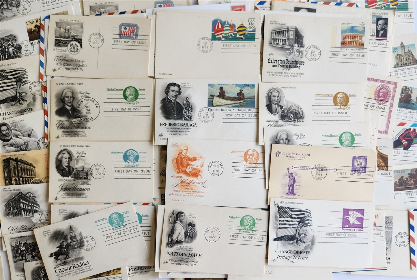 120 POSTCARDS & ENVELOPES FIRST DAY of ISSUE VINTAGE MIXED LOT