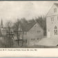 MT.AIRY MD MASONIC HALL SCHOOL & CHURCH ANTIQUE POSTCARD