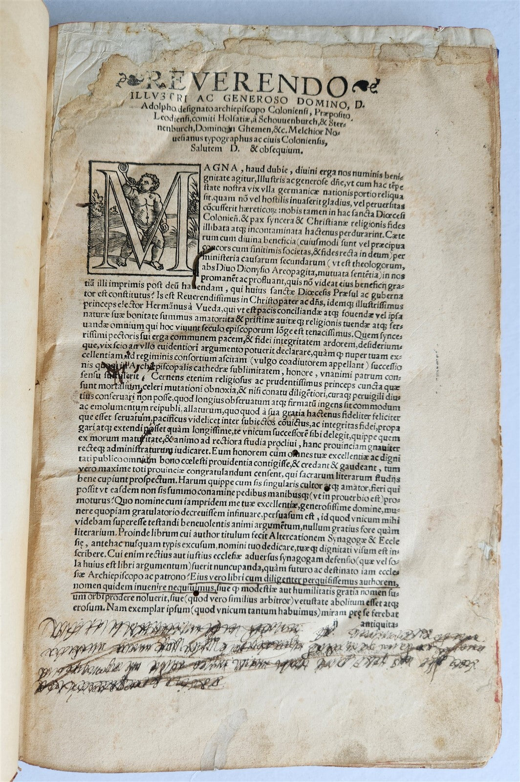 1537 ALTERCATIO SYNAGOGAE et ECCLESIA antique 16th CENTURY in LATIN Judaica