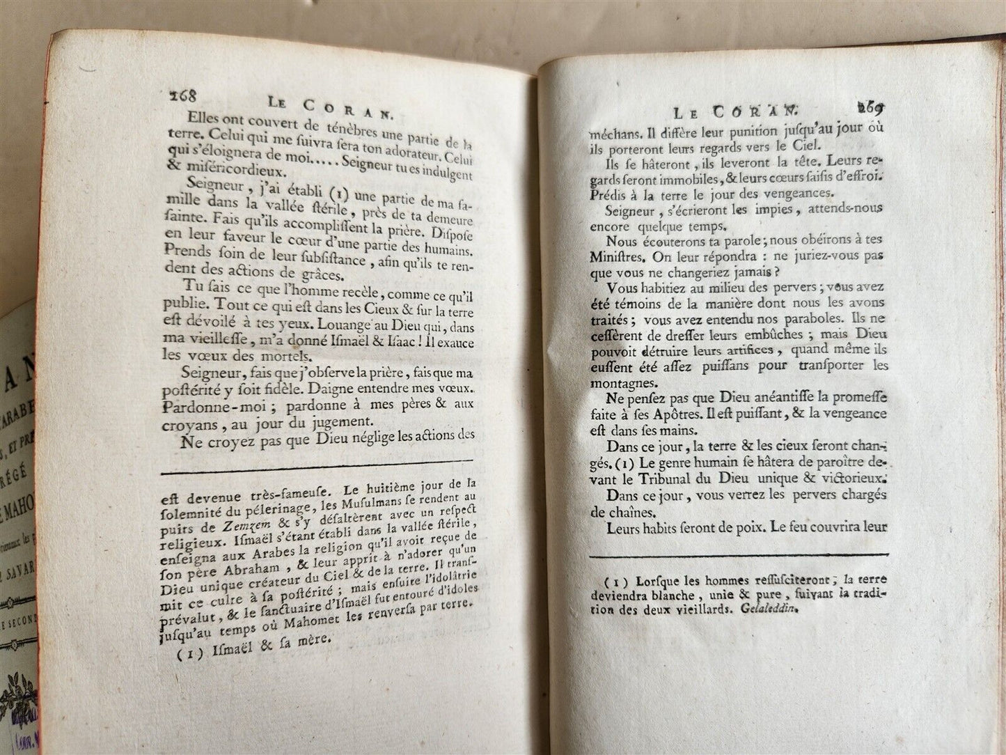 1783 KORAN in FRENCH 2 VOLUMES antique QURAN 1st EDTION by Claude-Etienne Savary