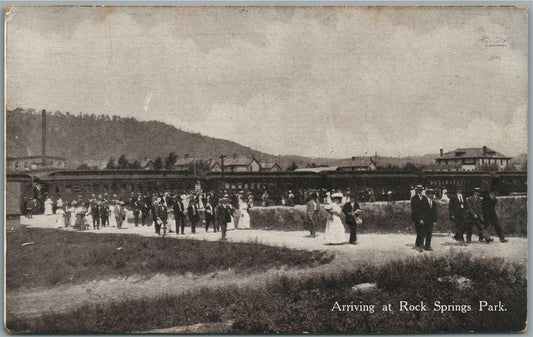CHESTER WV ROCK SPRING PARK ANTIQUE POSTCARD