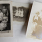 3 LADIES lot of 9 antique REAL PHOTO POSTCARDS RPPCs three women groups