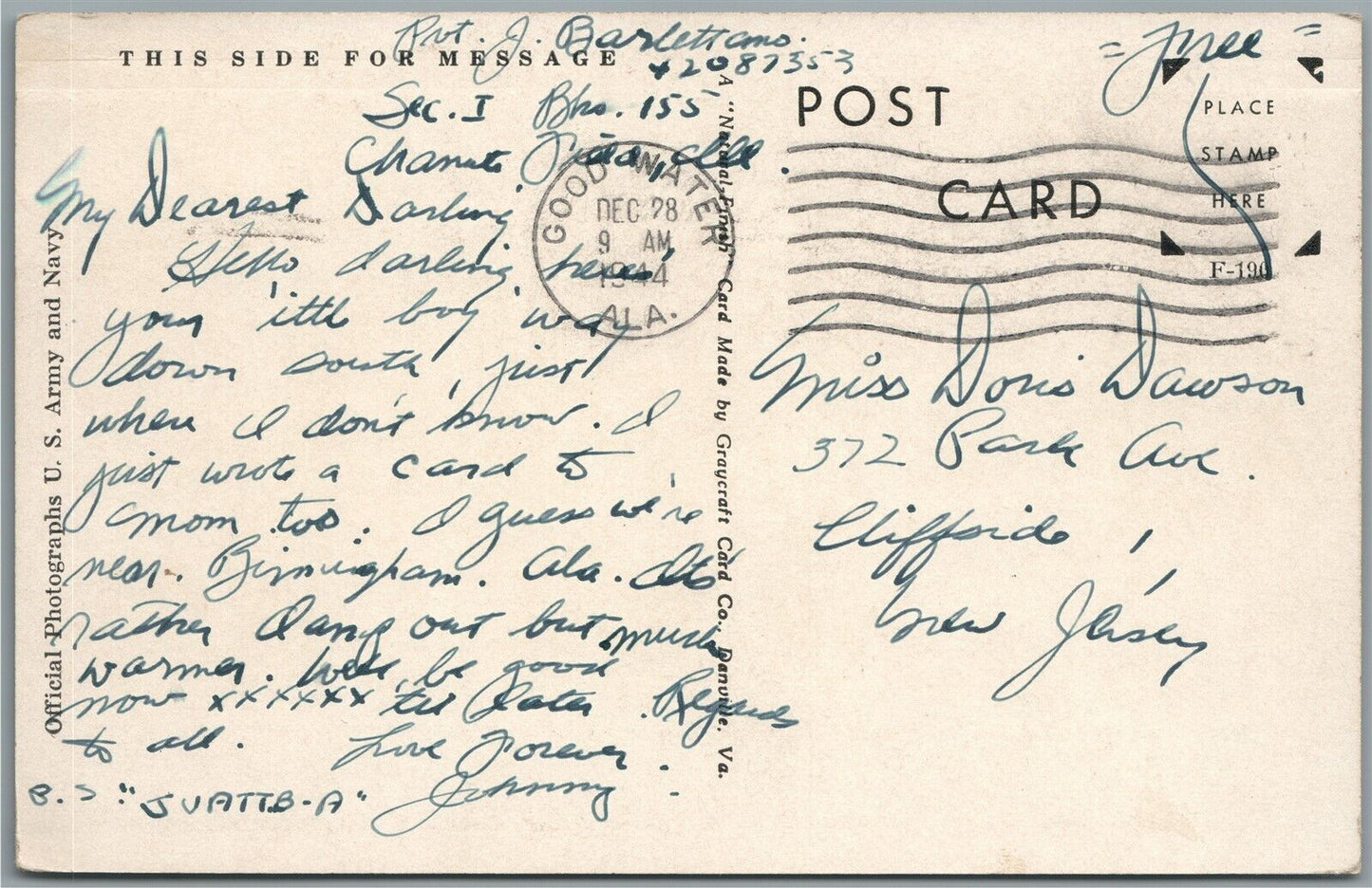 VICTORY BONDS ADVERTISING WWII ERA ANTIQUE POSTCARD