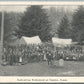 TENINO WA DEDICATING MONUMENT ANTIQUE POSTCARD