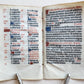 1519 BOOK OF HOURS PRINTED on VELLUM FRAGMENT antique POST-INCUNABULA scarce