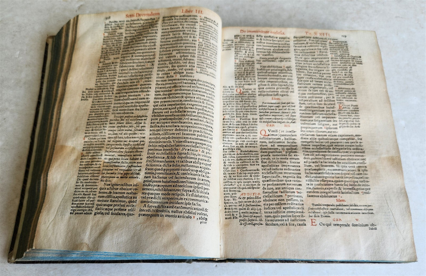 1559 LAW BOOK in LATIN Sextus liber decretalium antique 16th CENTURY