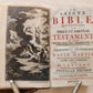 1728 BIBLE in FRENCH 2 VOLUMES antique La Sainte Bible